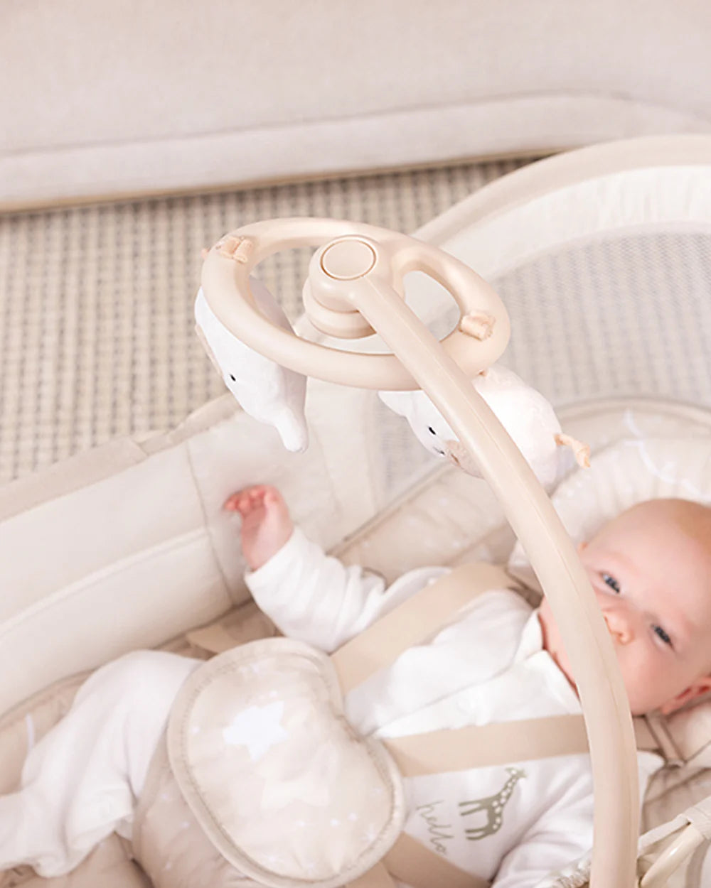 Mastela 4 in 1 Swing & Bassinet-12 Melodies-Adjustable Backrest-5 Points Harness-Breathable Mesh Sides & Soft Headrest-For 0 to 36M (Upto 15 Kg)-Bronze