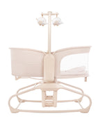 Mastela 4 in 1 Swing & Bassinet-12 Melodies-Adjustable Backrest-5 Points Harness-Breathable Mesh Sides & Soft Headrest-For 0 to 36M (Upto 15 Kg)-Bronze