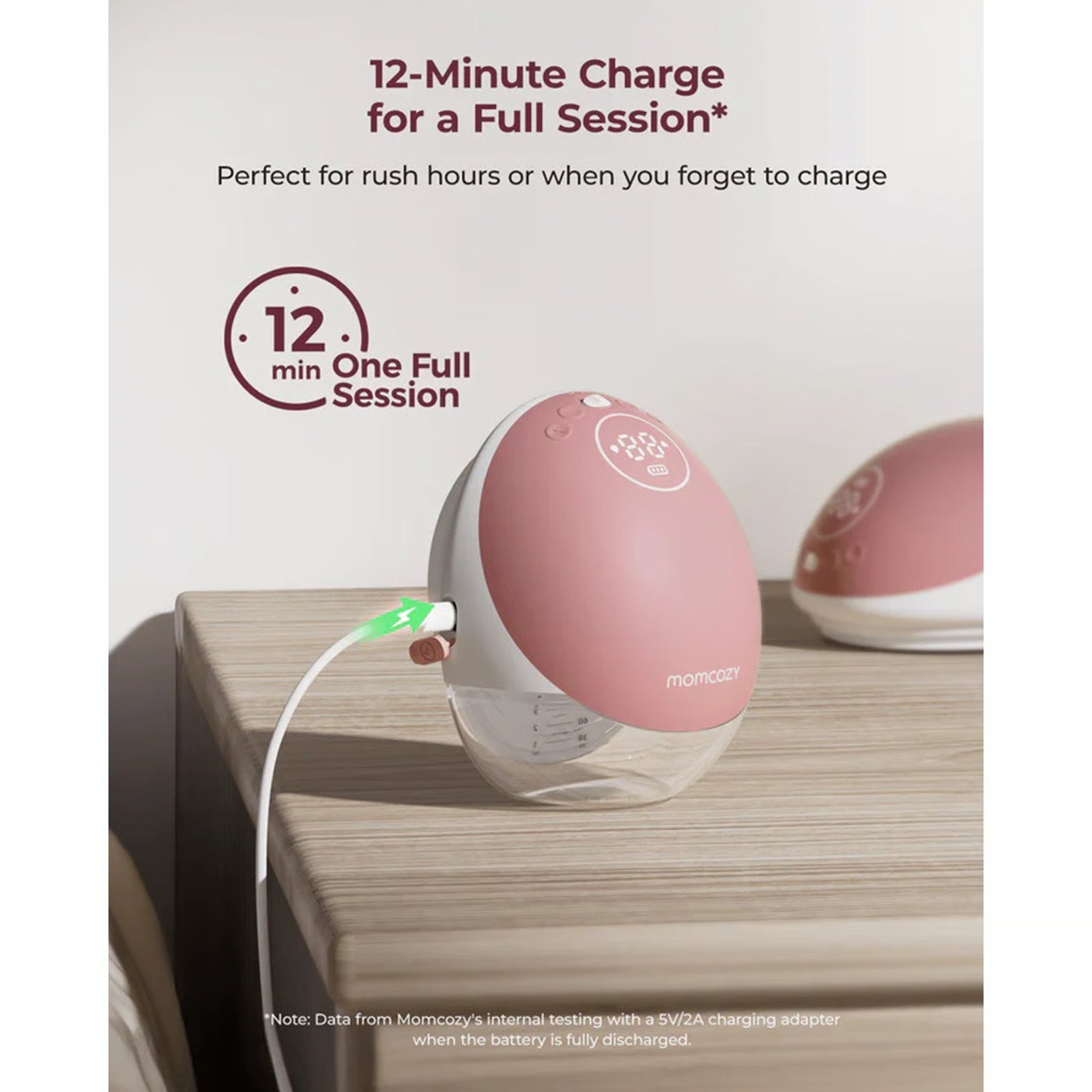 Momcozy M9 Mobile Flow™ Hands-Free Double Breast Pump Cozy Red