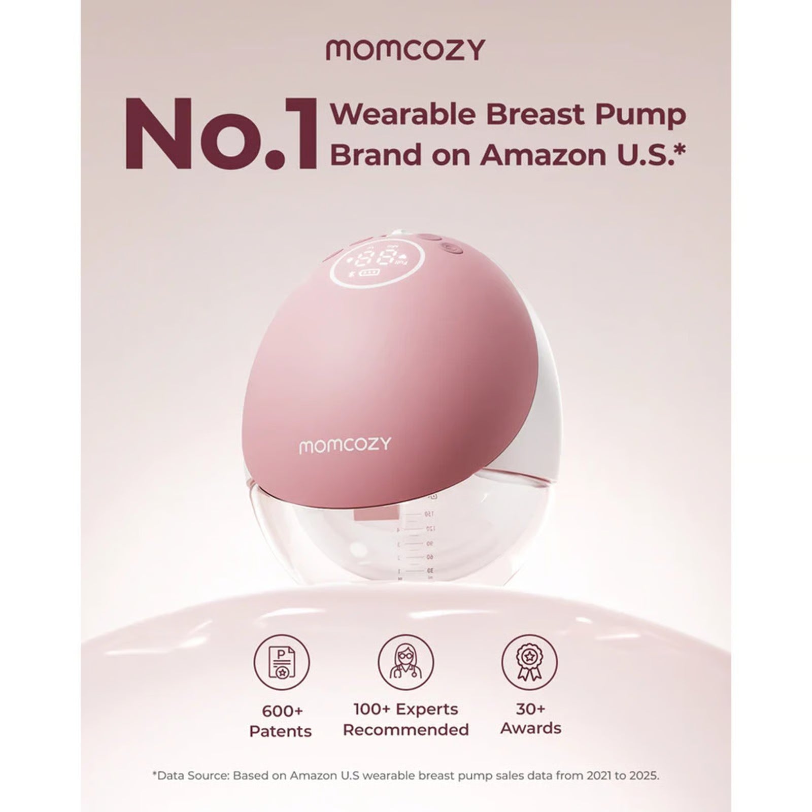Momcozy M9 Mobile Flow™ Hands-Free Double Breast Pump Cozy Red