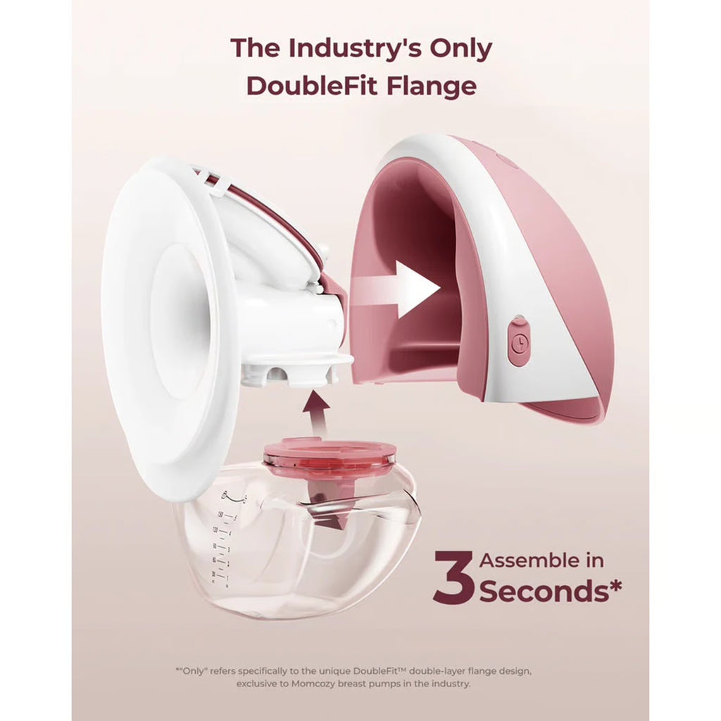 Momcozy M9 Mobile Flow™ Hands-Free Double Breast Pump Cozy Red