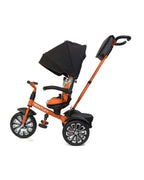 Bentley Mulliner 6 in 1 Trike Stroller-Continental GT Mulliner Style Replica Wheels-Cross Stiched & Cushioned Seats-With Bentley Badge & Anti Slip Pedals-For 6M to 5Y (Upto 25 Kg)-Mandarin