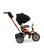 Bentley Mulliner 6 in 1 Trike Stroller-Continental GT Mulliner Style Replica Wheels-Cross Stiched & Cushioned Seats-With Bentley Badge & Anti Slip Pedals-For 6M to 5Y (Upto 25 Kg)-Mandarin