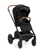 Nuna MIXX Next Baby Stroller-Height Adjustable Parent Handle Bar-All Terrain Big Rear Wheels-Includes Rain Cover & Post Adaptors-2 Years Warranty-Pram for 0 to 4Y (Upto 22 Kg)-Caviar - diapers2toys
