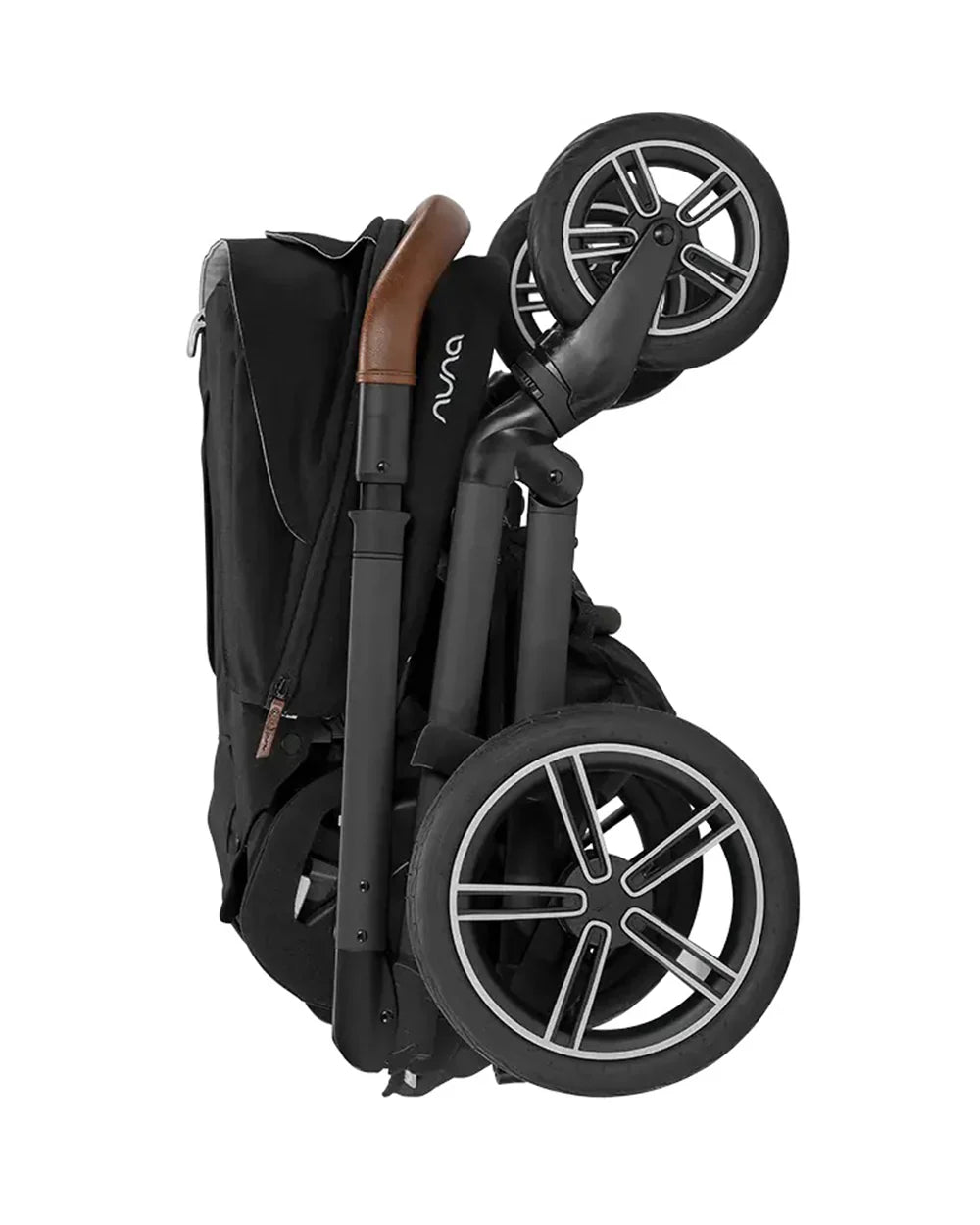 Nuna MIXX Next Baby Stroller-Height Adjustable Parent Handle Bar-All Terrain Big Rear Wheels-Includes Rain Cover & Post Adaptors-2 Years Warranty-Pram for 0 to 4Y (Upto 22 Kg)-Caviar - diapers2toys