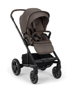 Nuna MIXX Next Baby Stroller-Height Adjustable Parent Handle Bar-All Terrain Big Rear Wheels-Includes Rain Cover & Post Adaptors-2 Years Warranty-Pram for 0 to 4Y (Upto 22 Kg)-Chestnut - diapers2toys