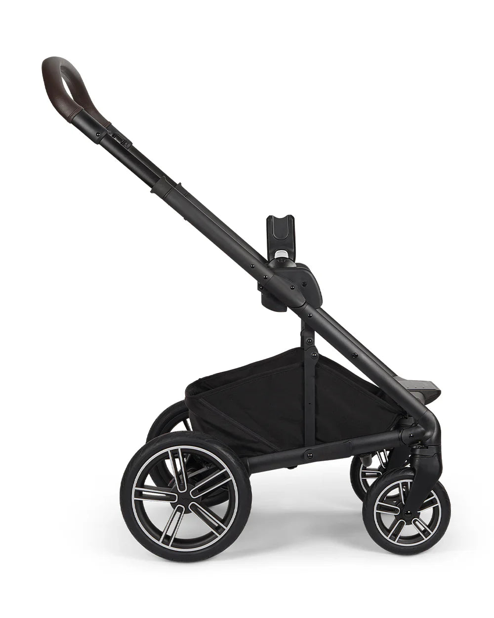 Nuna MIXX Next Baby Stroller-Height Adjustable Parent Handle Bar-All Terrain Big Rear Wheels-Includes Rain Cover & Post Adaptors-2 Years Warranty-Pram for 0 to 4Y (Upto 22 Kg)-Chestnut - diapers2toys