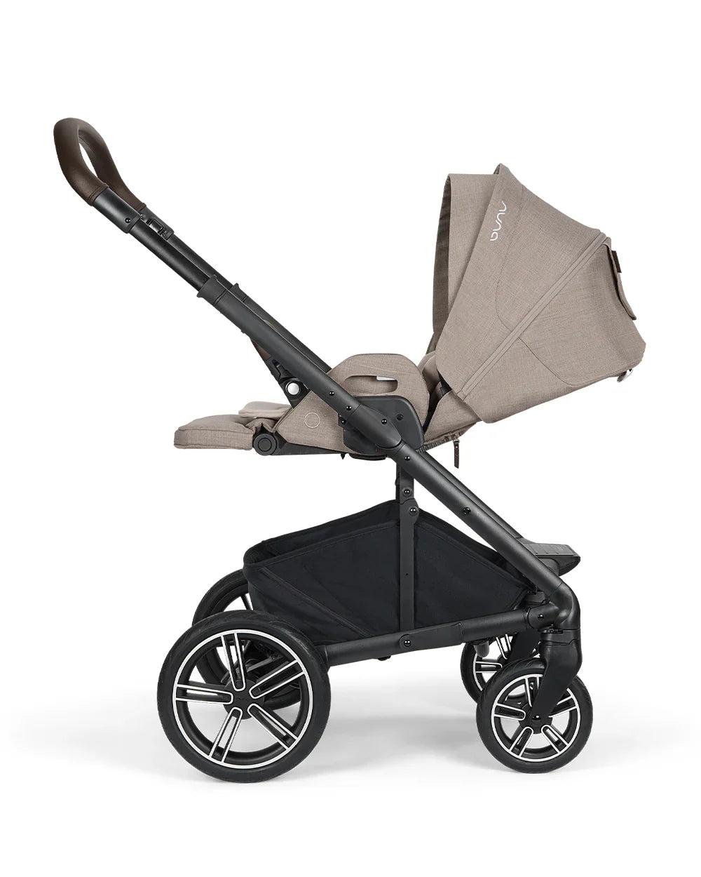 Nuna MIXX Next Baby Stroller-Height Adjustable Parent Handle Bar-All Terrain Big Rear Wheels-Includes Rain Cover & Post Adaptors-2 Years Warranty-Pram for 0 to 4Y (Upto 22 Kg)-Chateau - diapers2toys