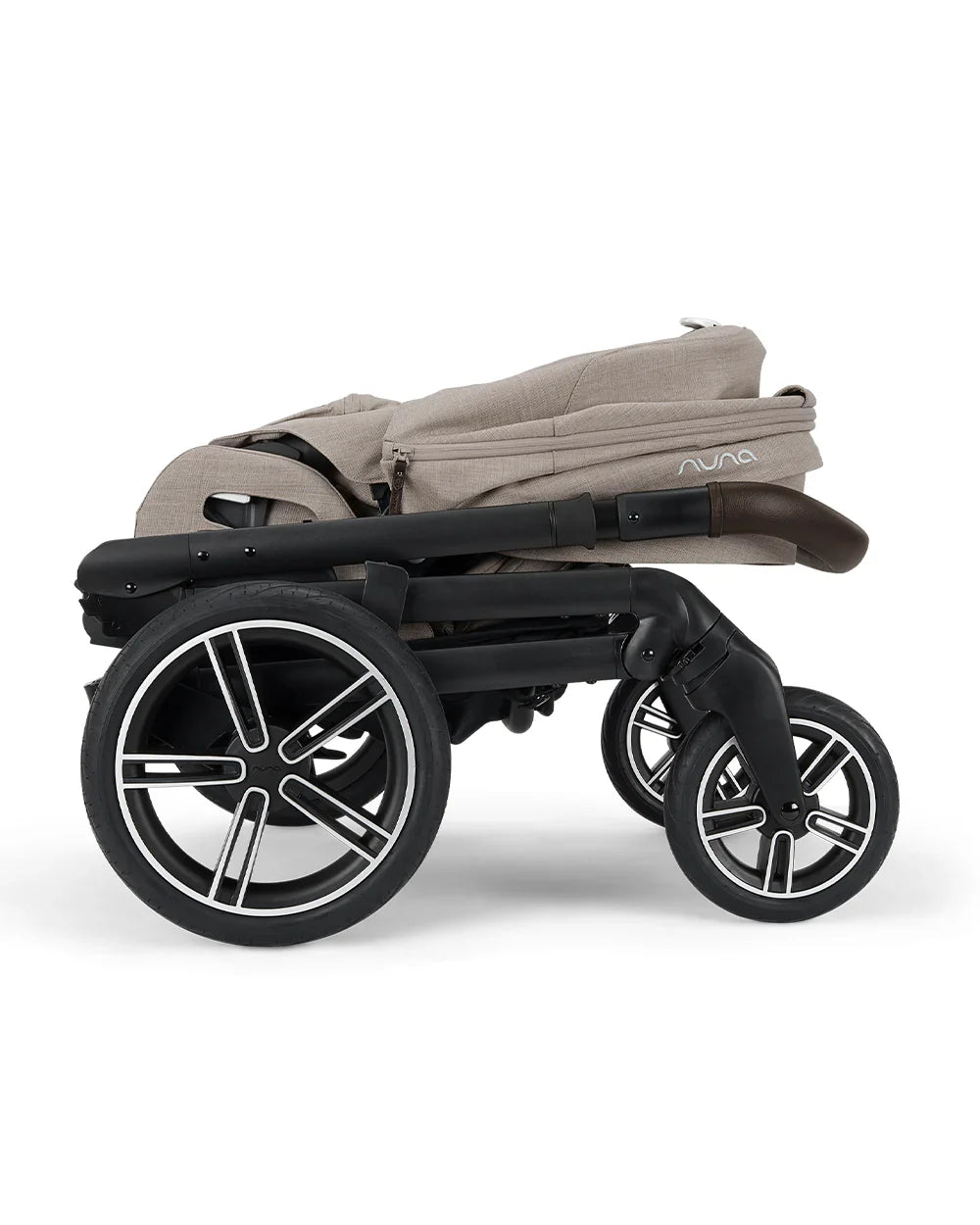 Nuna MIXX Next Baby Stroller-Height Adjustable Parent Handle Bar-All Terrain Big Rear Wheels-Includes Rain Cover & Post Adaptors-2 Years Warranty-Pram for 0 to 4Y (Upto 22 Kg)-Chateau - diapers2toys