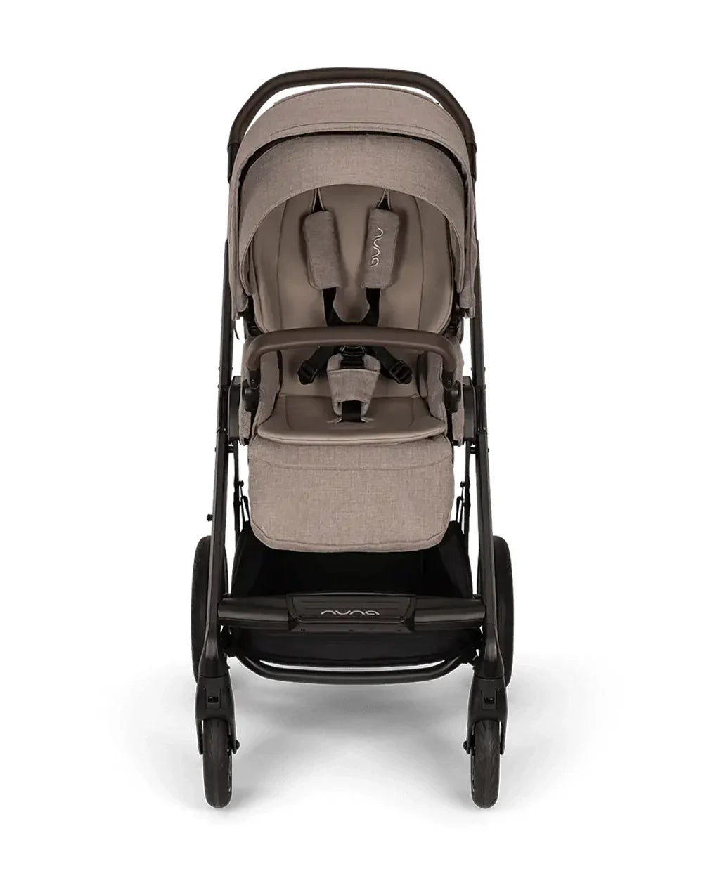 Nuna MIXX Next Baby Stroller-Height Adjustable Parent Handle Bar-All Terrain Big Rear Wheels-Includes Rain Cover & Post Adaptors-2 Years Warranty-Pram for 0 to 4Y (Upto 22 Kg)-Cedar - diapers2toys
