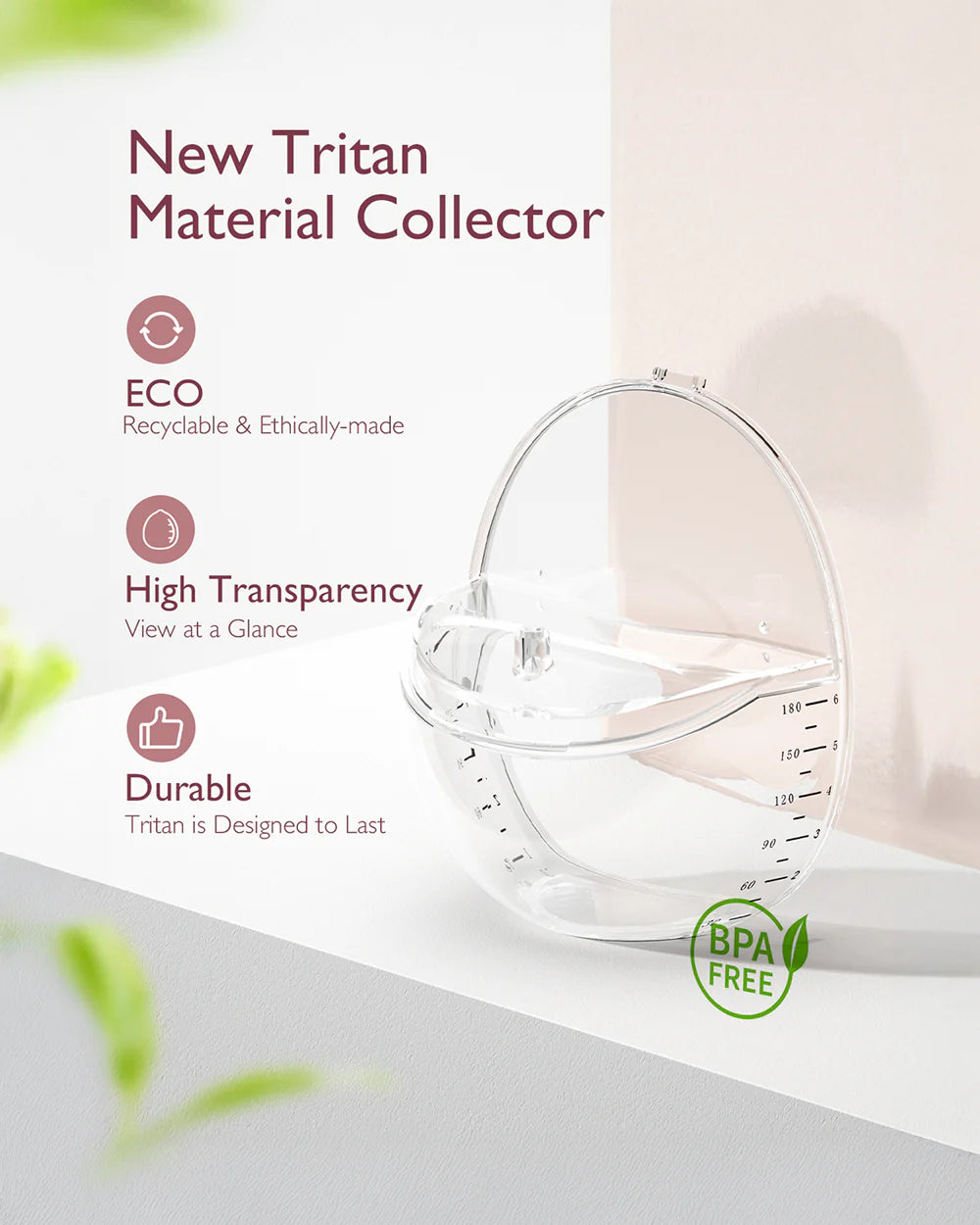 Momcozy M6 Wearable Electric Breast Pump-2nd-Gen Motor for Powerful Suction-3 Modes & 9 Levels-Flange Size-24mm-Red-Pack of 2