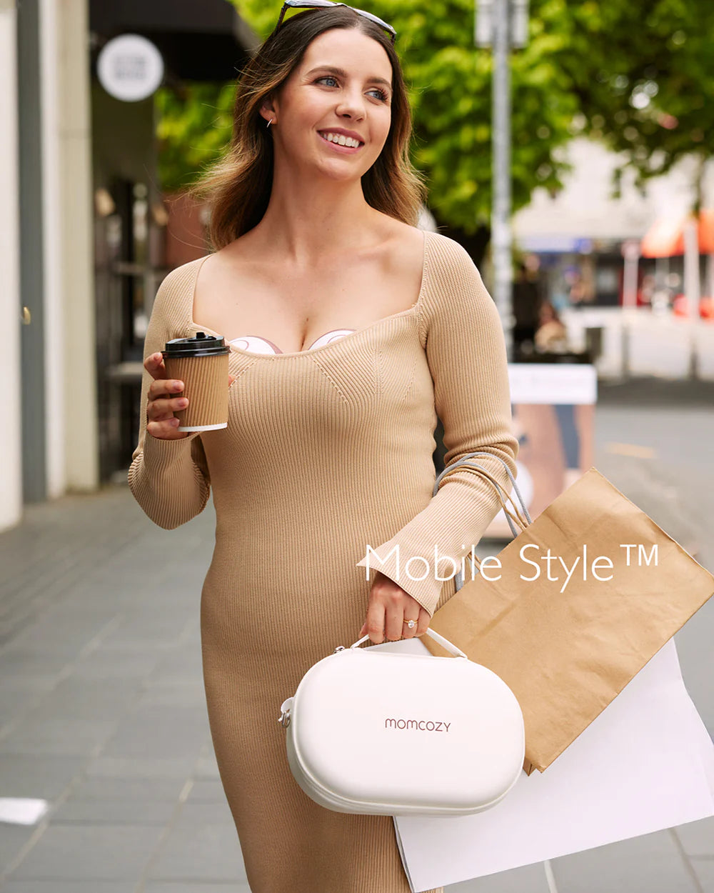 Momcozy M6 Wearable Electric Breast Pump-2nd-Gen Motor for Powerful Suction-3 Modes & 9 Levels-Flange Size-24mm-Red-Pack of 2