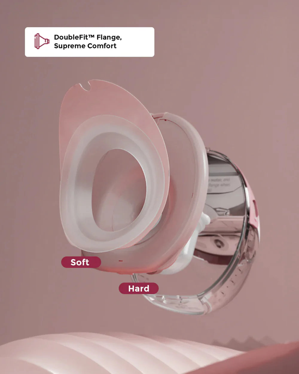 Momcozy M6 Wearable Electric Breast Pump-2nd-Gen Motor for Powerful Suction-3 Modes & 9 Levels-Flange Size-24mm-Red-Pack of 2