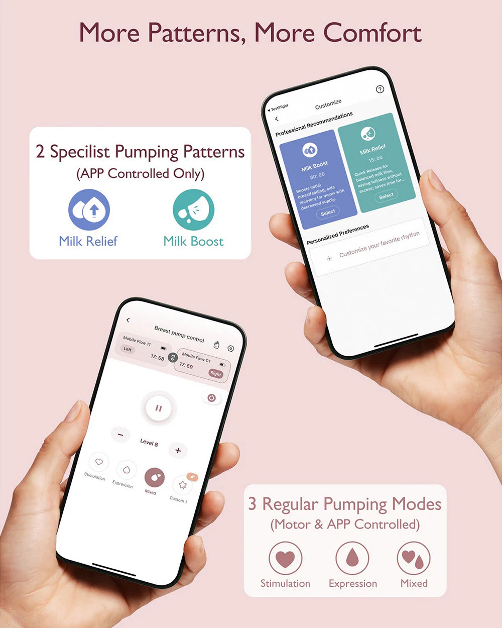 Momcozy M9 Single Wearable Electric Breast Pump-3rd-Gen Motor for Superior Performance-Multiple Modes-15 Levels-Flange Size-24mm