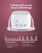 Momcozy S9 Pro Wearable Double Electric Breast Pump-2 Modes & 9 Suction Levels-Long Battery Life-LED Display