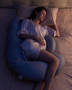 Momcozy F Shaped Pregnancy Pillow Grey - Air Layer