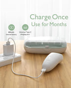 Momcozy Electric Baby Nail File-With 7 Replacement Pads & 360° Ring Light-Green