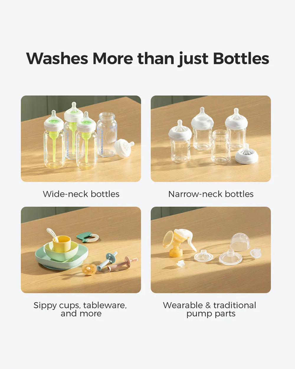 Momcozy KleanPal Pro Baby Bottle Washer and Sterilizer-Fast Steam Cleaning & One-Touch Operation-9 Cleaning Modes