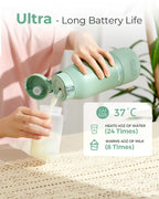 Momcozy Superfast Portable Breast Milk & Water Warmer – 17oz Large Capacity, Fast Heating, Rechargeable & Travel-Friendly