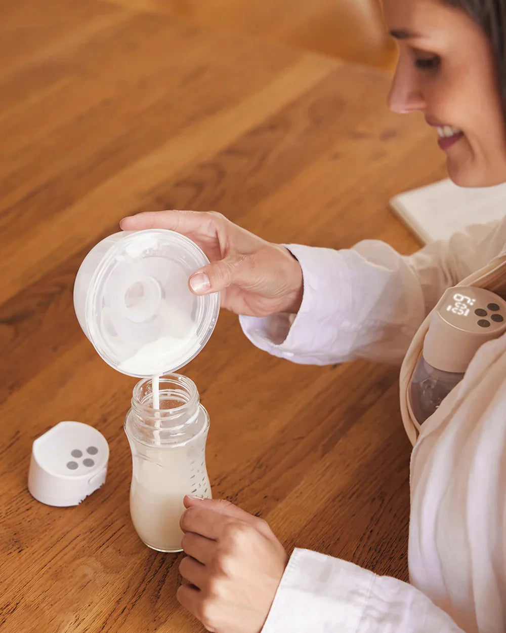 Momcozy S12 Pro Single Wearable Breast Pump-Portable-With Long Battery Life-Double Sealed Flange Design-24mm-3 modes and 9 Levels-Hands Free-Quiet Motor