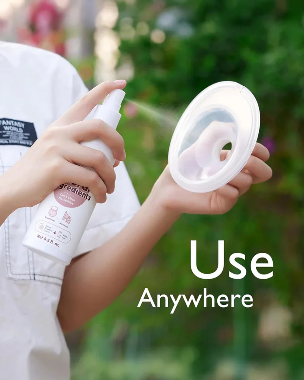 Momcozy Portable Breast Pump & Accessory Spray-Natural Ingredients-250ml