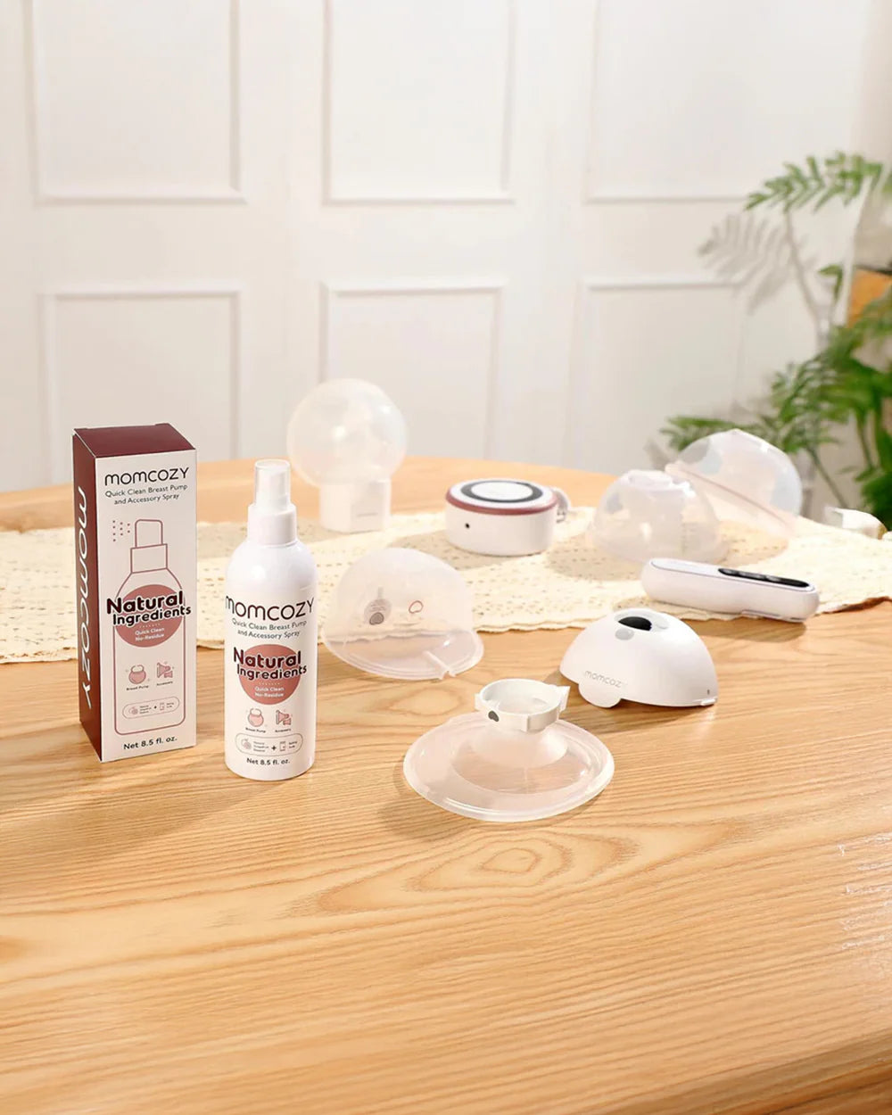 Momcozy Portable Breast Pump & Accessory Spray-Natural Ingredients-250ml