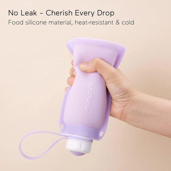 Momcozy Silicone Breast Milk Bags Pack Of 5 260 Ml