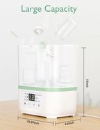 Momcozy Electric Bottle Sterilizer & Dryer - 8-in-1 Multi-Function - Large Capacity - Auto Shut Off - Safe & Efficient