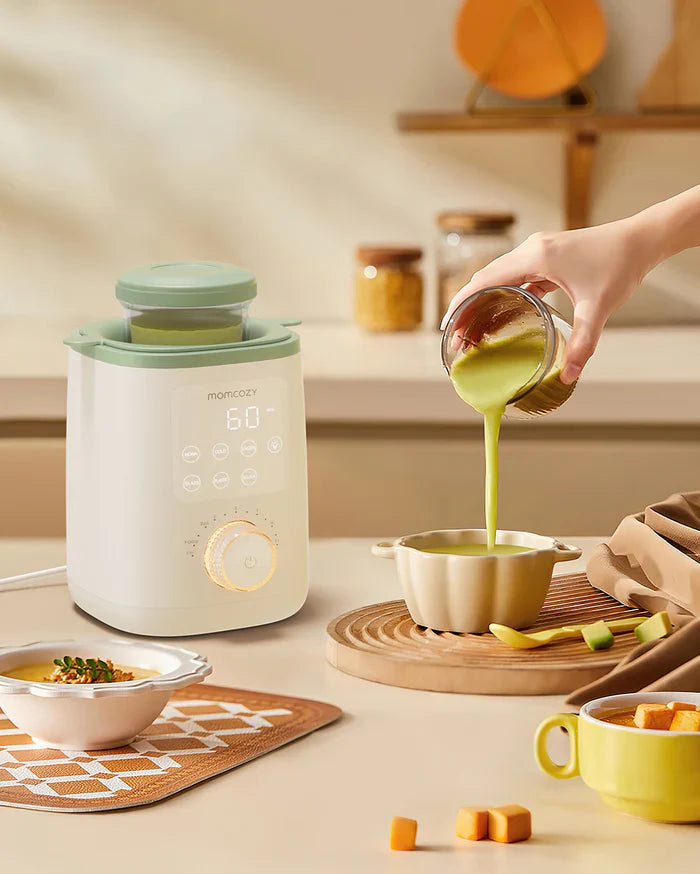 Momcozy Nutri Smart Baby Bottle & Storage Bag Warmer - Water Bath Heating - Night-Light - 24h Keep Warm - Safe & Compact Design