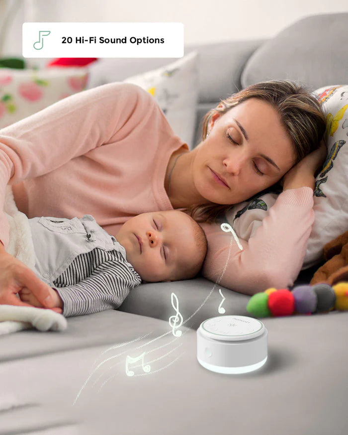 Momcozy Portable White Noise Baby Sound Machine - Cold Light
