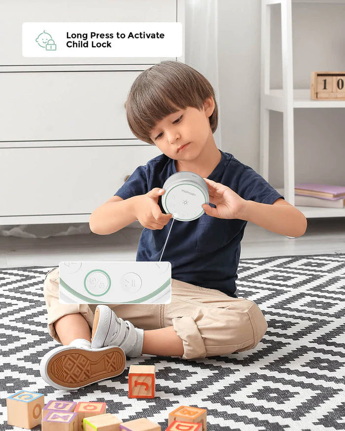 Momcozy Portable White Noise Baby Sound Machine - Cold Light