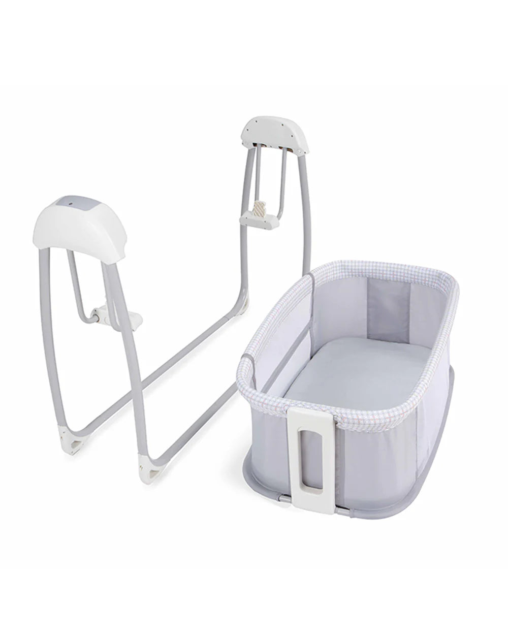 Mastela Deluxe 4 in 1 Bassinet-Cozy Bassinet, Swing & Bedside Sleeper Modes-5 Swing Speeds-15 Melodies-For 0 to 6M (Upto 9 kg)-White