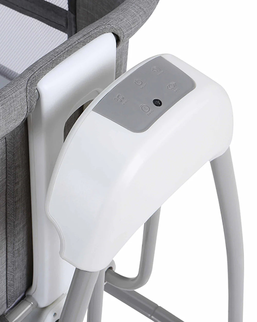 Mastela Deluxe 4 in 1 Bassinet-Cozy Bassinet, Swing & Bedside Sleeper Modes-5 Swing Speeds-15 Melodies-For 0 to 6M (Upto 9 kg)-Grey