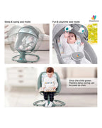 Mastela 3 in 1 Deluxe Multi Function Swing-Multi Position Recline-Canopy with Integrated Mosquito Net-3 Timer Settings & 15 Melodies with Volume Control-Upto 18 Kg-For Infants-Pink