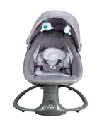 Mastela 3 in 1 Deluxe Multi Function Swing-Multi Position Recline-Canopy with Integrated Mosquito Net-3 Timer Settings & 15 Melodies with Volume Control-Upto 18 Kg-For Infants-Grey