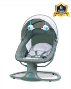 Mastela 3 in 1 Deluxe Multi Function Swing-Multi Position Recline-Canopy with Integrated Mosquito Net-3 Timer Settings & 15 Melodies with Volume Control-Upto 18 Kg-For Infants-Teal
