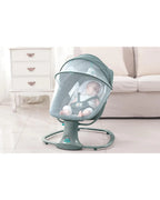 Mastela 3 in 1 Deluxe Multi Function Swing-Multi Position Recline-Canopy with Integrated Mosquito Net-3 Timer Settings & 15 Melodies with Volume Control-Upto 18 Kg-For Infants-Teal