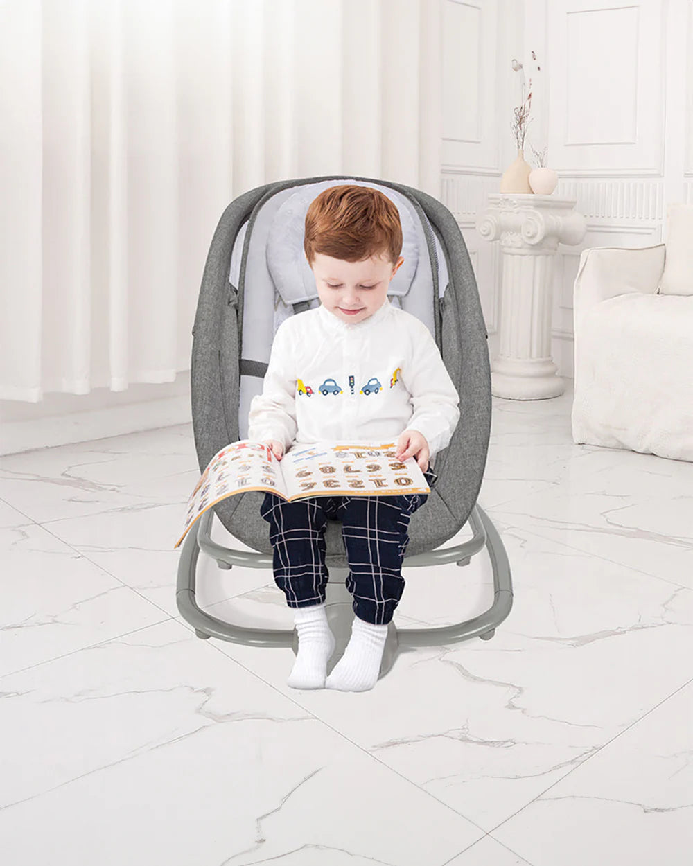 Mastela Deluxe 4 in 1 Swing & Rocker-15 Melodies-Backrest with Full Recline-For 0 to 36M (Upto 9 Kg)-Teal