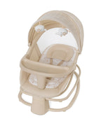 Mastela Deluxe 4 in 1 Swing & Rocker-5 Angle Side To Side Motion-Canopy with Net & Two Toys-15 Melodies With Volume Control-For 0 to 36M (Upto 15 Kg)-Bronze