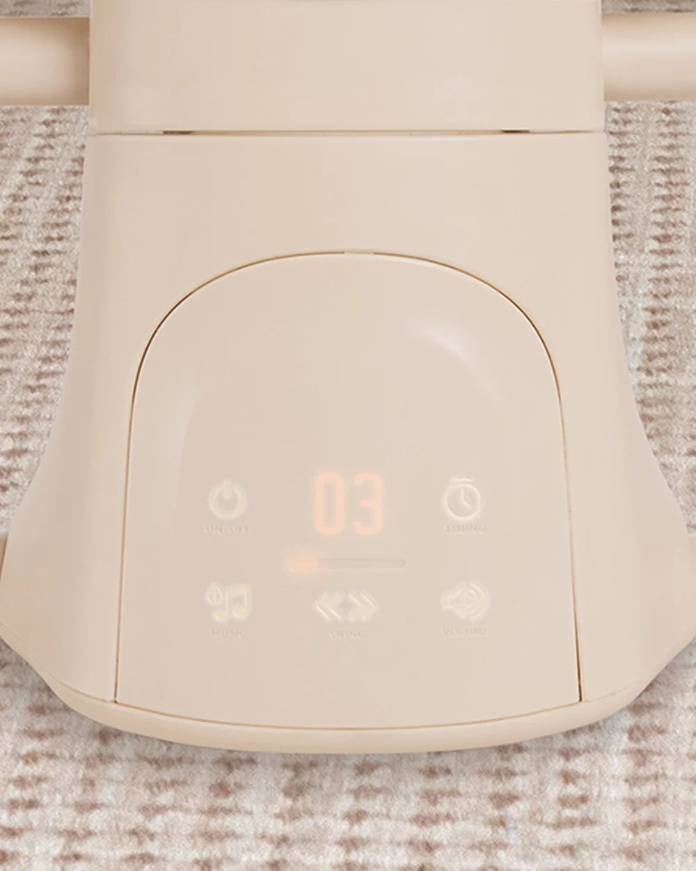 Mastela Deluxe 4 in 1 Swing & Rocker-5 Angle Side To Side Motion-Canopy with Net & Two Toys-15 Melodies With Volume Control-For 0 to 36M (Upto 15 Kg)-Bronze