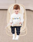 Mastela Deluxe 4 in 1 Swing & Rocker-5 Angle Side To Side Motion-Canopy with Net & Two Toys-15 Melodies With Volume Control-For 0 to 36M (Upto 15 Kg)-Bronze