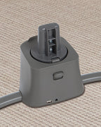 Mastela Deluxe 4 in 1 Swing & Rocker-5 Angle Side To Side Motion-Canopy with Net & Two Toys-15 Melodies With Volume Control-For 0 to 36M (Upto 15 Kg)-Dark Grey