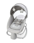 Mastela Deluxe 4 in 1 Swing & Rocker-15 Melodies-Backrest with Full Recline-For 0 to 36M (Upto 9 Kg)-Grey