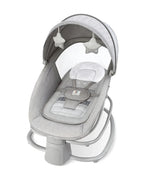 Mastela Deluxe 4 in 1 Swing & Rocker-15 Melodies-Backrest with Full Recline-For 0 to 36M (Upto 9 Kg)-Grey