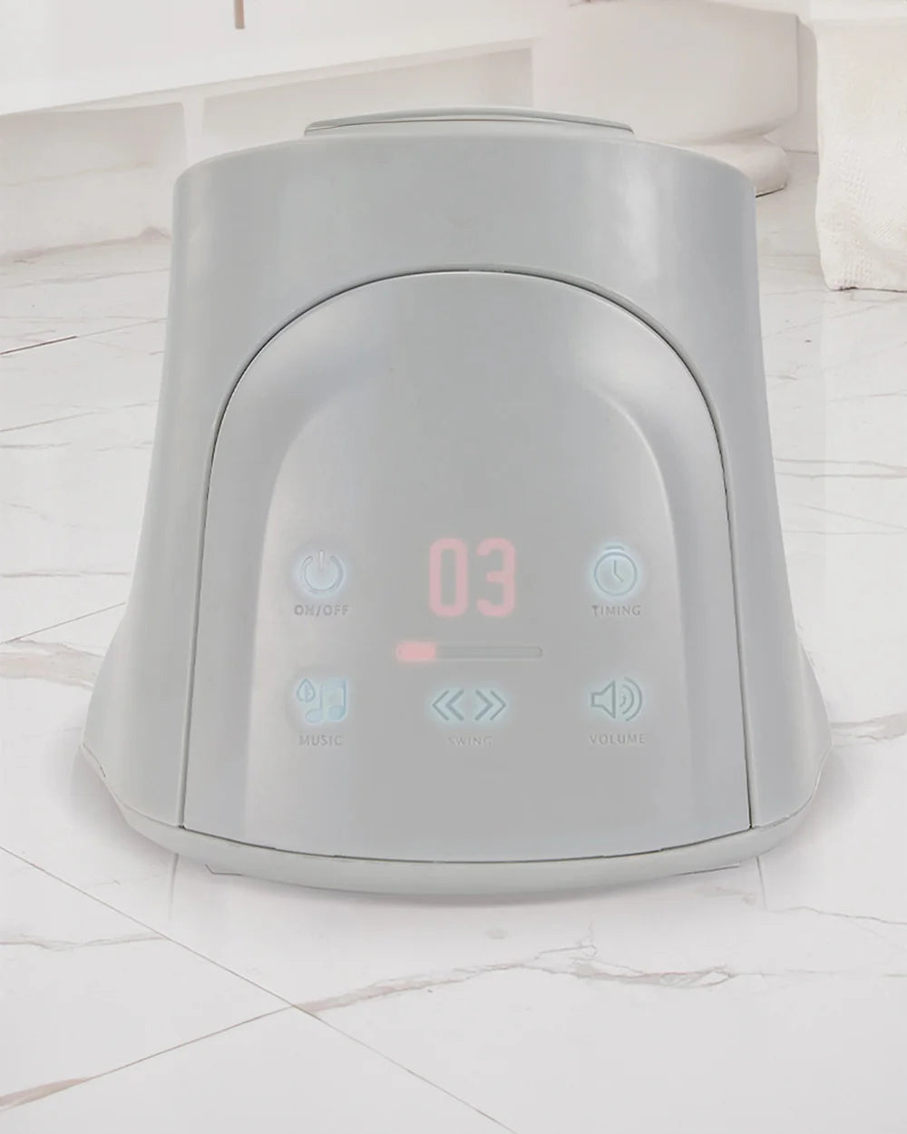 Mastela Deluxe 4 in 1 Swing & Rocker-15 Melodies-Backrest with Full Recline-For 0 to 36M (Upto 9 Kg)-Grey