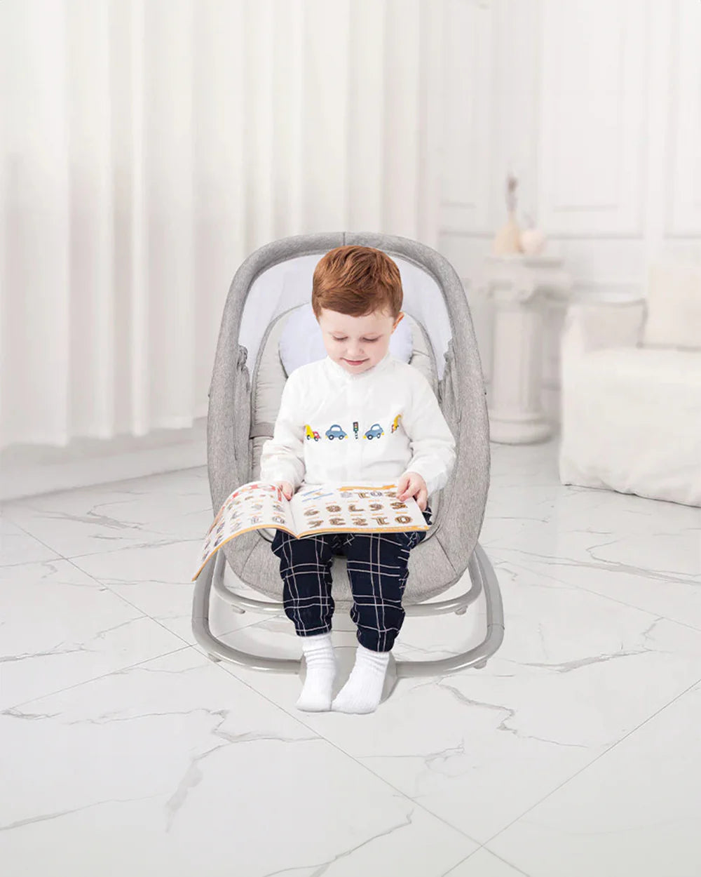 Mastela Deluxe 4 in 1 Swing & Rocker-15 Melodies-Backrest with Full Recline-For 0 to 36M (Upto 9 Kg)-Pink