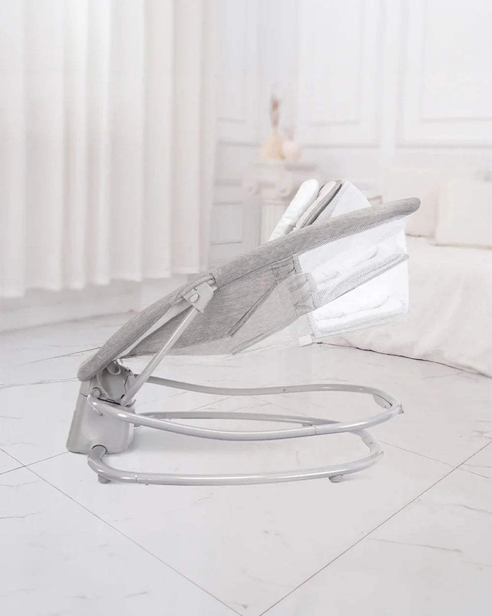 Mastela Deluxe 4 in 1 Swing & Rocker-15 Melodies-Backrest with Full Recline-For 0 to 36M (Upto 9 Kg)-Pink