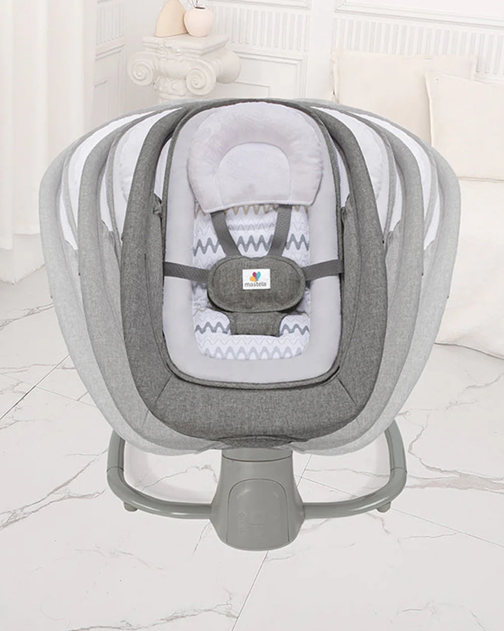 Mastela Deluxe 4 in 1 Swing & Rocker-15 Melodies-Backrest with Full Recline-For 0 to 36M (Upto 9 Kg)-Teal