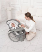 Mastela Deluxe 4 in 1 Swing & Rocker-15 Melodies-Backrest with Full Recline-For 0 to 36M (Upto 9 Kg)-Teal