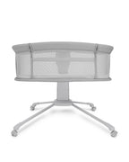 Mastela Dream Starlight Bedside Bassinet & Rocker-With Sunshade & Mosquito Net-With Removable Cradle Basket-Touch Control Panel-4 Lockable Wheels-Grey-Birth+